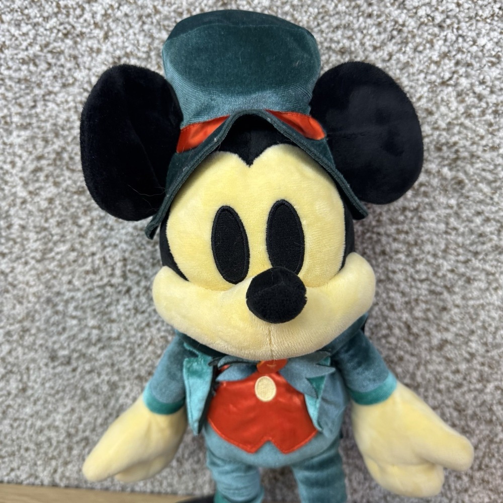 Disney Parks Halloween Mickey Mouse Plush 2023 Limited Edition Haunted Mansion - Picture 2 of 11